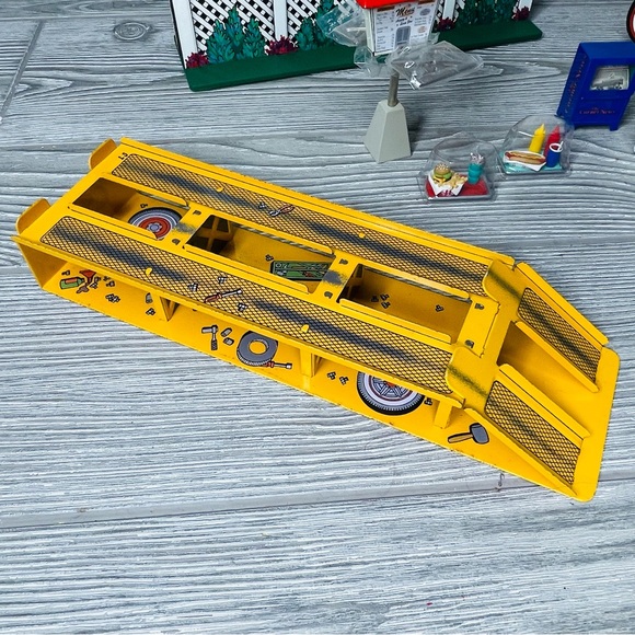 Vintage hallmark kiddie car movie , sign , trash can , news paper, mechanic ect - Picture 2 of 16